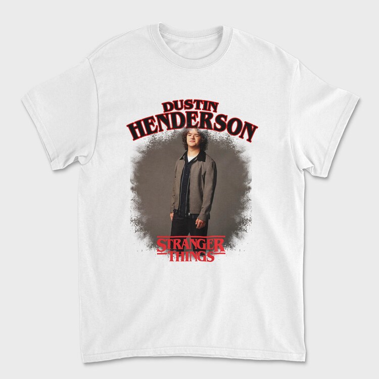 Dustin Halftone Stranger, Tricou Barbati (Unisex)