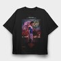 Fireworks Halftone Stranger, Tricou Oversize Barbati (Unisex)