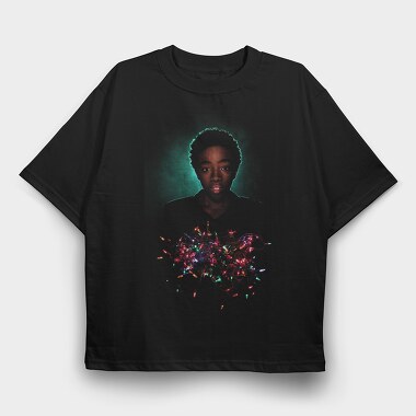 Halftone Portrait Confetti, Tricou Oversize Barbati (Unisex)