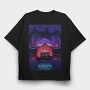 Starcourt Mall Neon Glow, Tricou Oversize Barbati (Unisex)