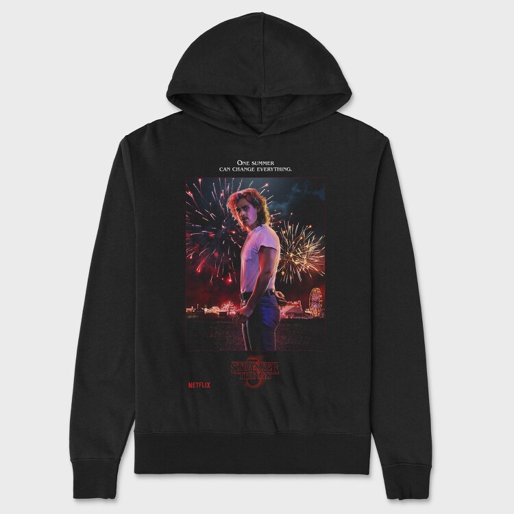 Stranger Summer Change, Hanorac Oversize Barbati (Unisex)