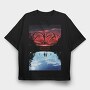 Stranger Things Butterfly, Tricou Oversize Barbati (Unisex)