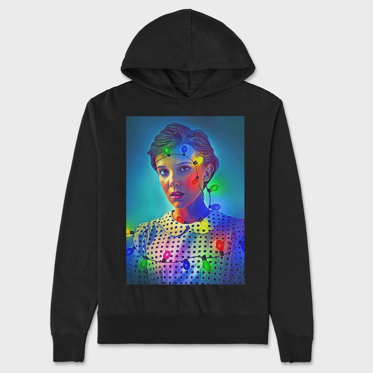 Stranger Things Glow, Hanorac Oversize Barbati (Unisex)