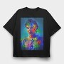 Stranger Things Glow, Tricou Oversize Barbati (Unisex)