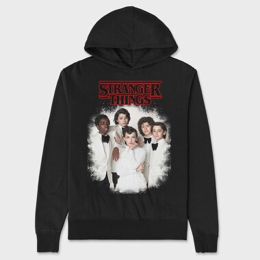 Stranger Things Group Vintage, Hanorac Oversize Barbati (Unisex)