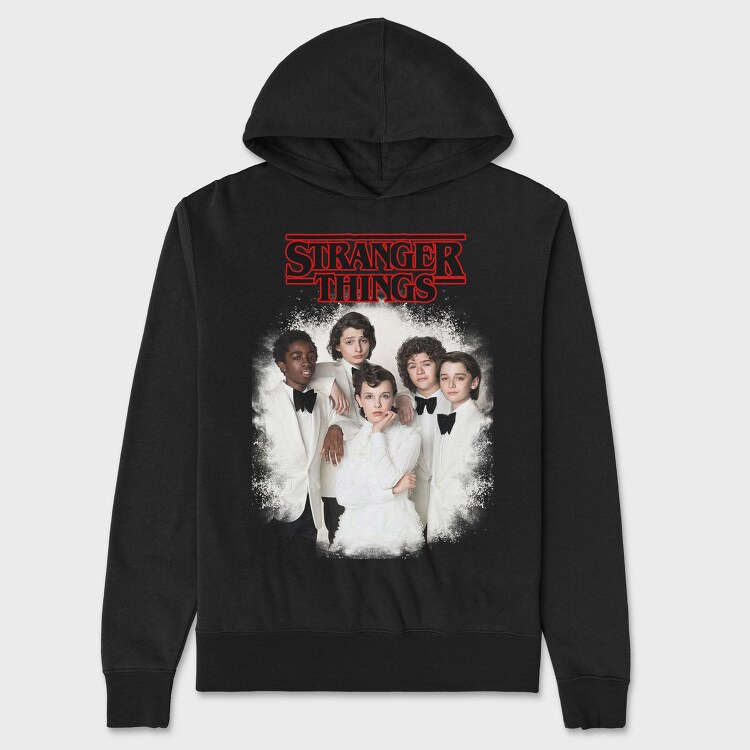 Stranger Things Group Vintage, Hanorac Oversize Barbati (Unisex)