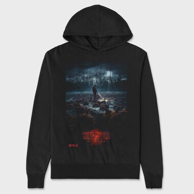 Stranger Things Netflix, Hanorac Oversize Barbati (Unisex)