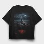 Stranger Things Netflix, Tricou Oversize Barbati (Unisex)