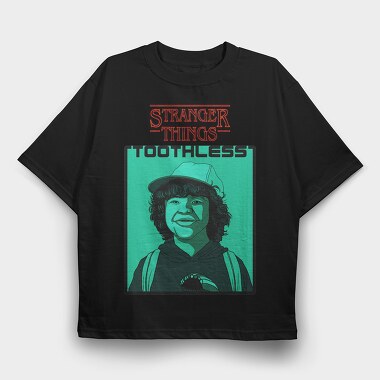 Stranger Things Toothless, Tricou Oversize Barbati (Unisex)