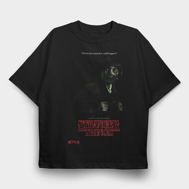 Strangers Things, Tricou Oversize Barbati (Unisex)