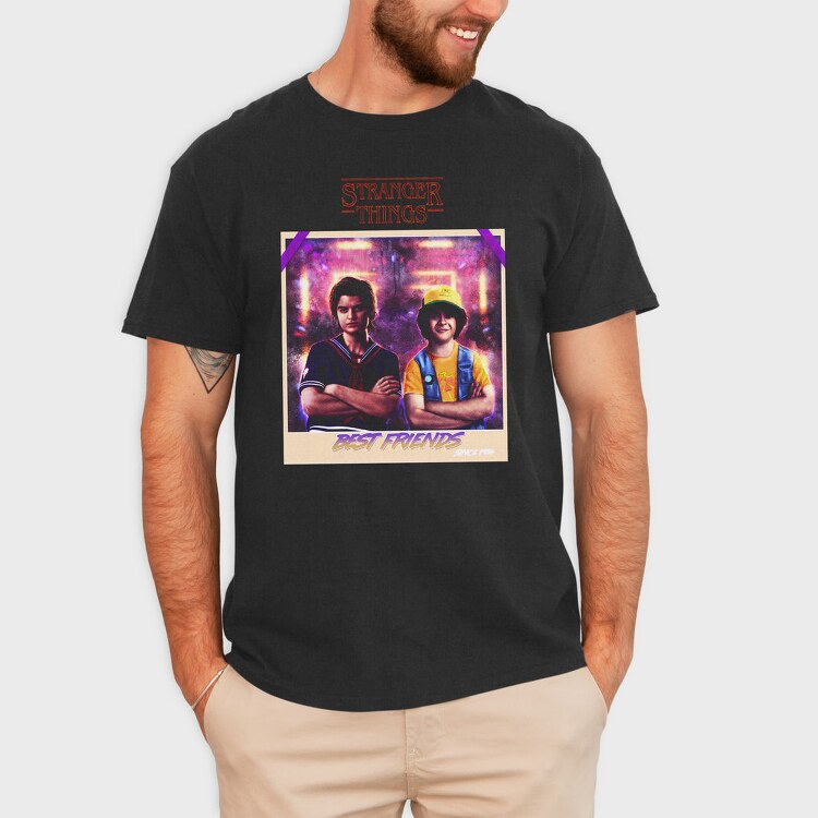 Stranger Things Best Friends, Tricou Barbati (Unisex)