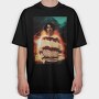 Stranger Things Flame, Tricou Oversize Barbati (Unisex)