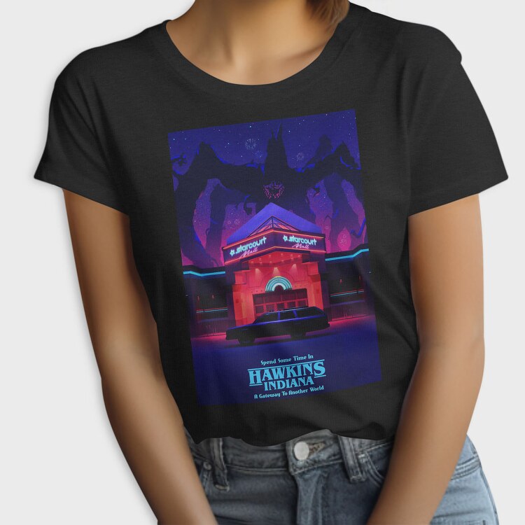 Starcourt Mall Neon Glow, Tricou Femei