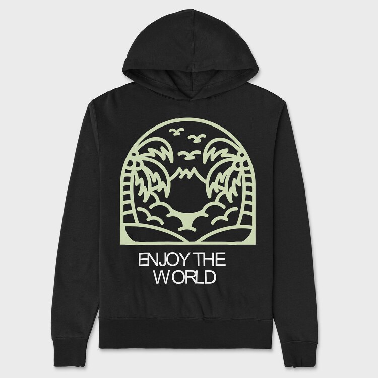 Enjoy the World, Hanorac Oversize Barbati (Unisex)