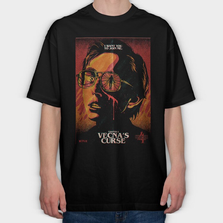 Stranger Things Vintage, Tricou Oversize Barbati (Unisex)