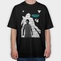 Stranger Things Girl, Tricou Oversize Barbati (Unisex)