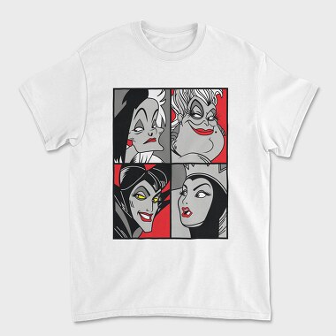 Tricou Barbati (Unisex), Villanas Disney Pop Art