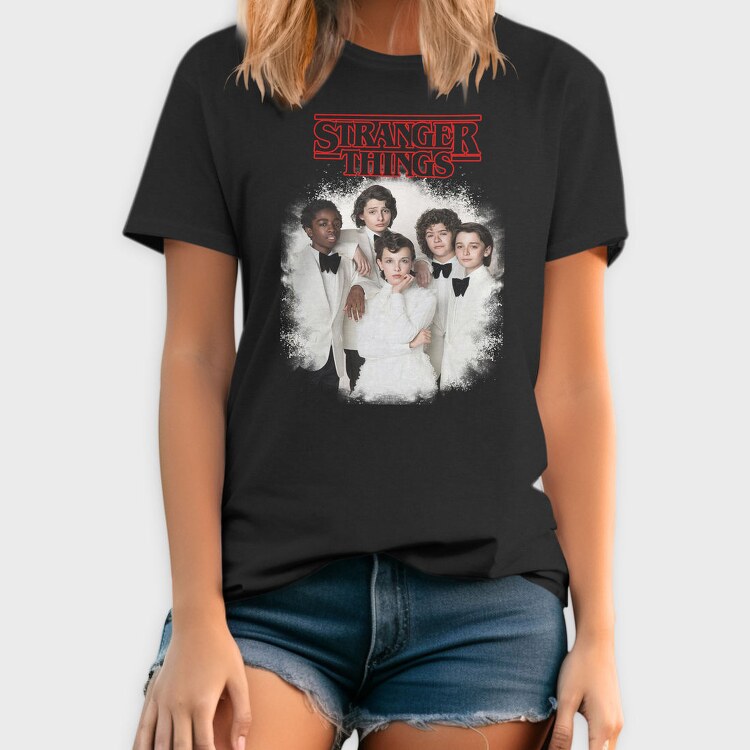 Stranger Things Group Vintage, Tricou Barbati (Unisex)