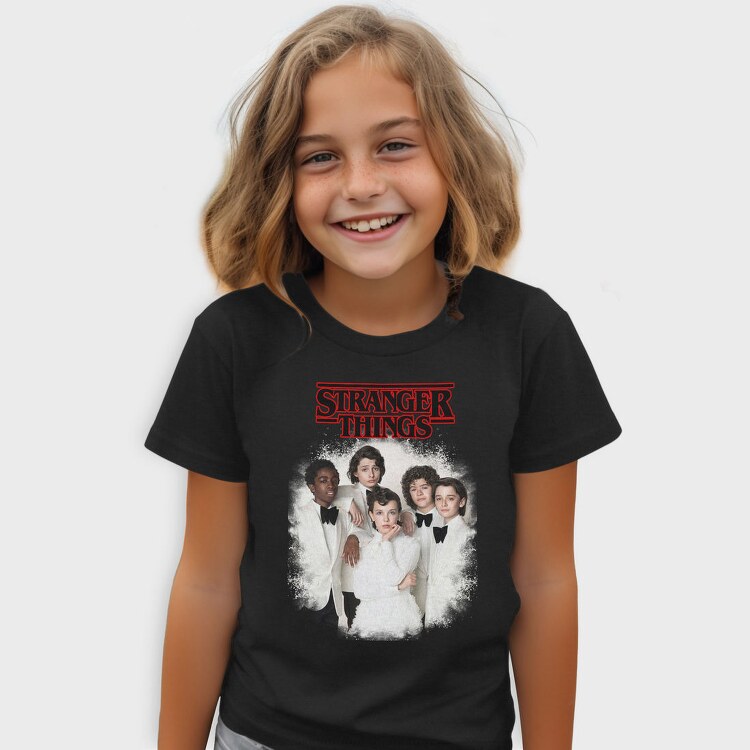 Stranger Things Group Vintage, Tricou Copii