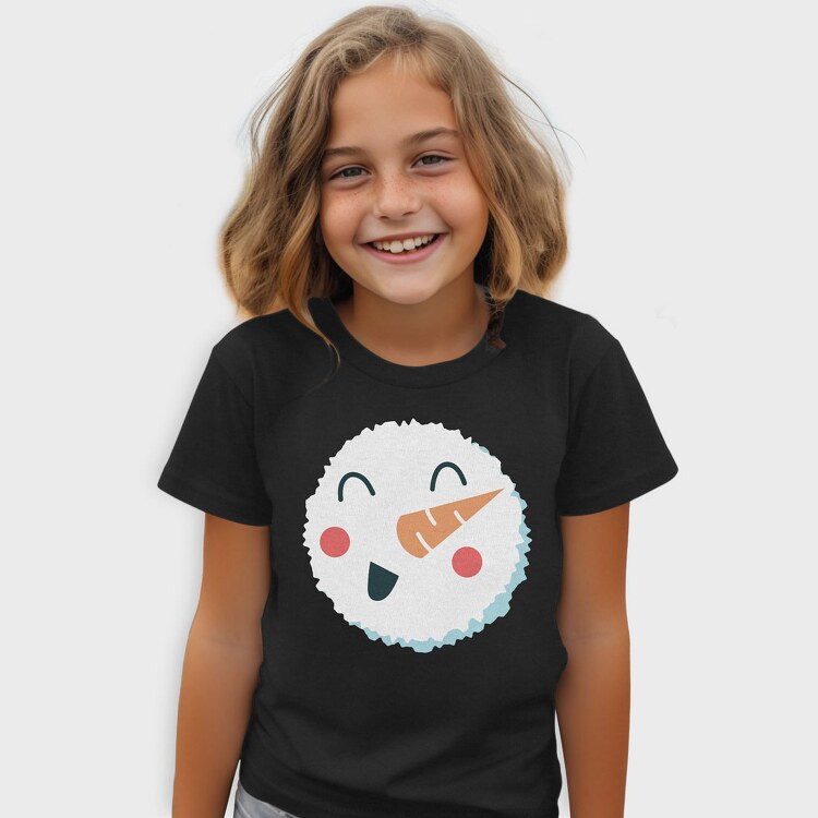 Christmas Snowman Faces 7, Tricou Copii