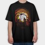Stranger Things Cycle, Tricou Oversize Barbati (Unisex)