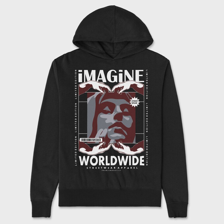 Imagine 2, Hanorac Oversize Barbati (Unisex)