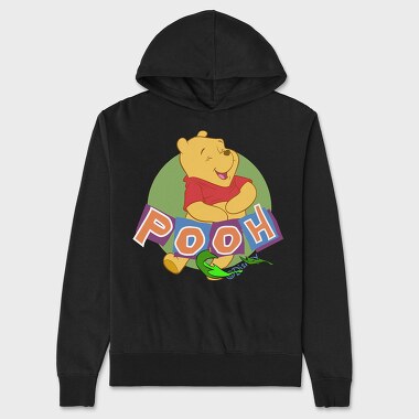 Cartoon Retro Winnie the Pooh 2, Hanorac Oversize Barbati (Unisex)