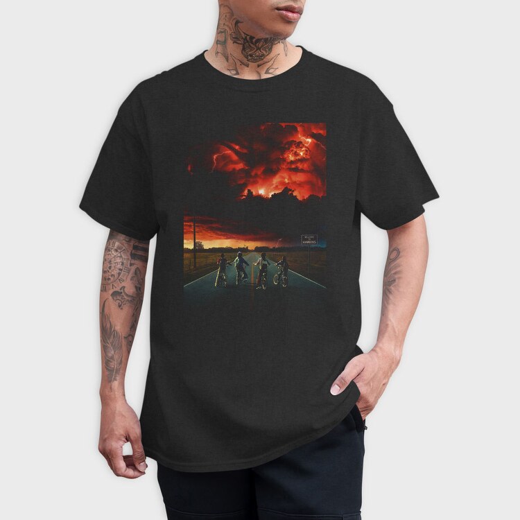 Motorcycle Riders Sunset, Tricou Barbati (Unisex)
