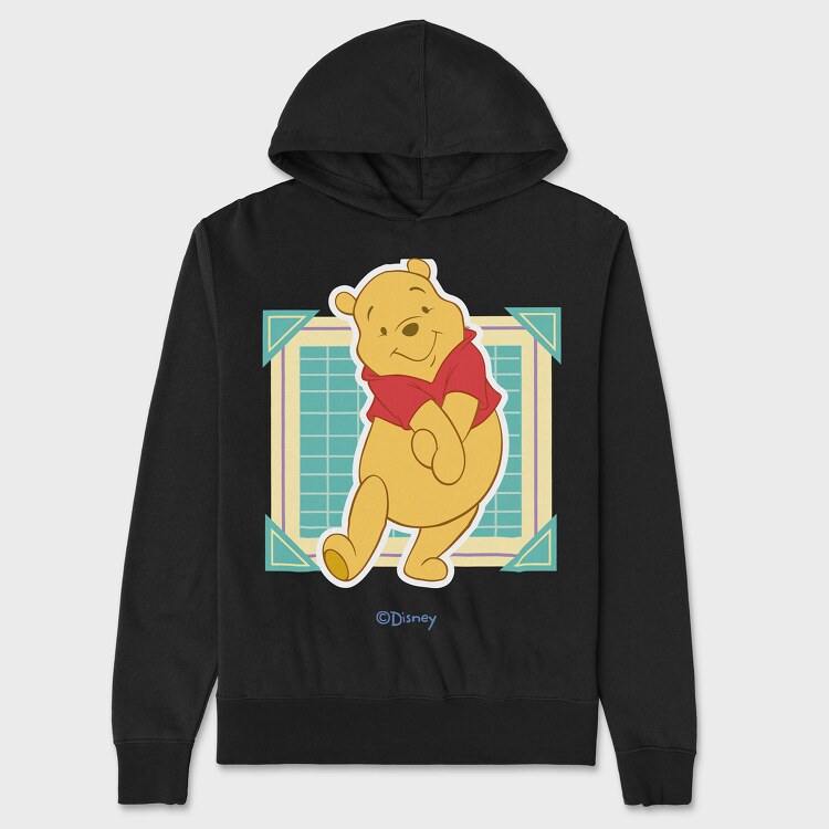 Hanorac Barbati (Unisex), Cartoon Retro Winnie the Pooh 4