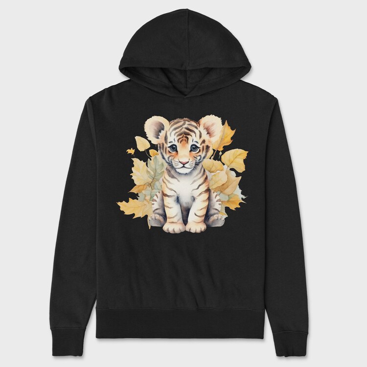 Baby Tiger, Hanorac Oversize Barbati (Unisex)