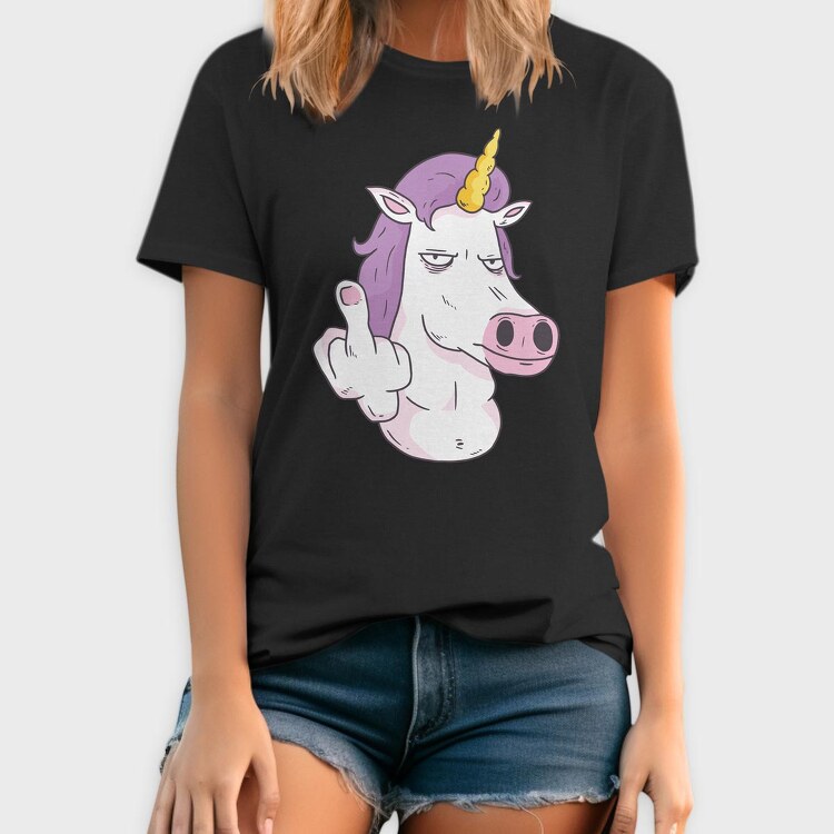 Middle Finger Unicorn, Tricou Barbati (Unisex)
