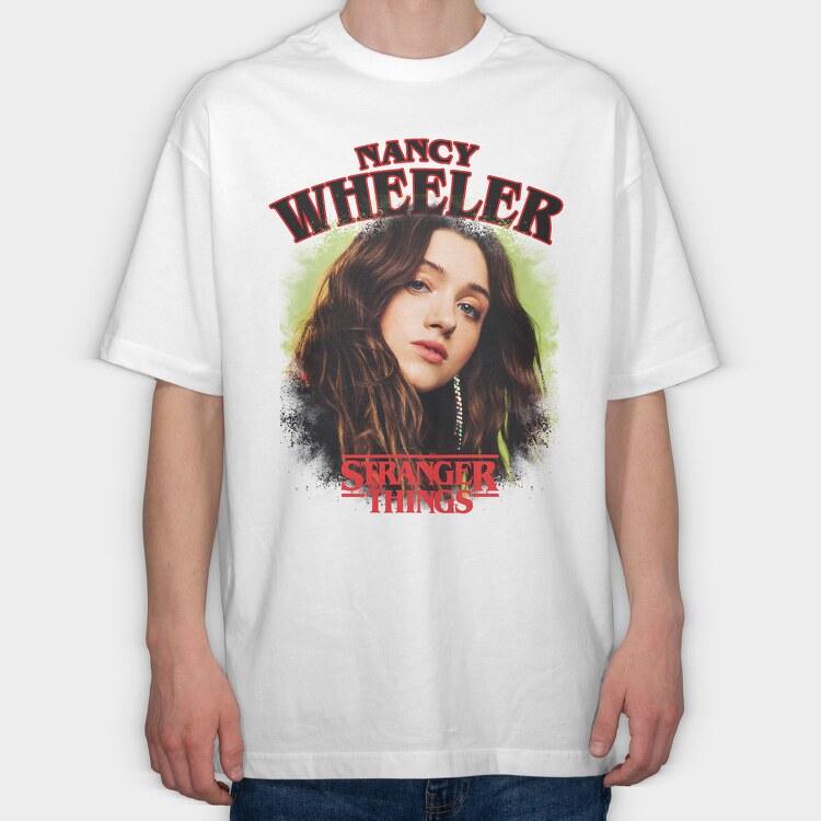 Nancy Wheeler Stranger Things, Tricou Oversize Barbati (Unisex)