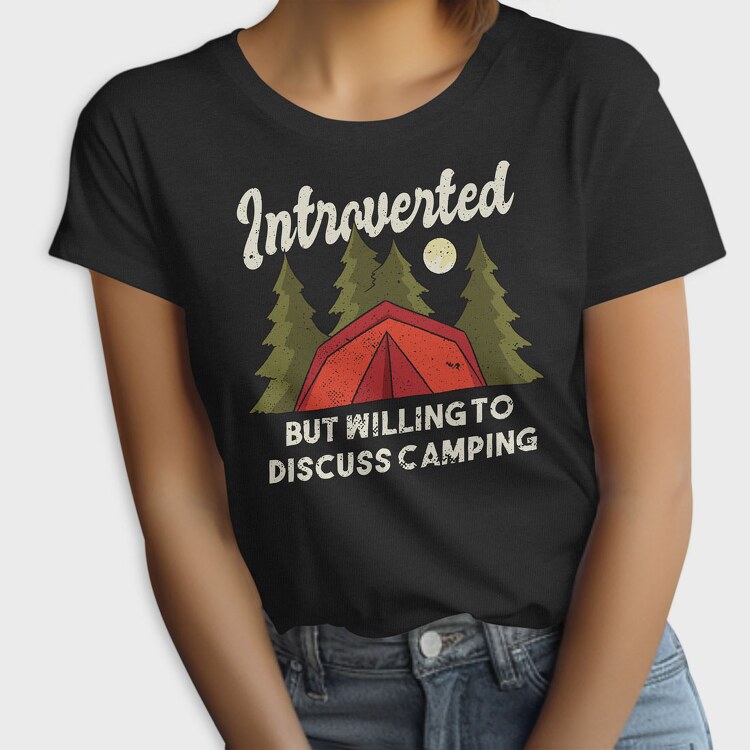 Introvert Camping, Tricou Femei