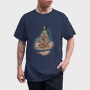 Christmas Tree Watercolor, Tricou Barbati (Unisex)
