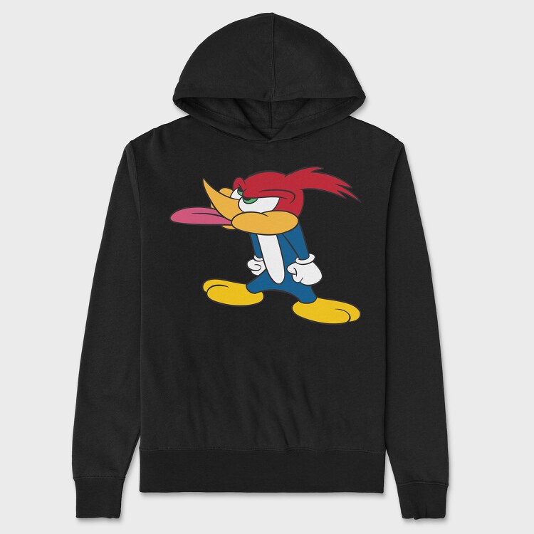 Hanorac Barbati (Unisex), Cartoon Retro Woody Woodpecker 1