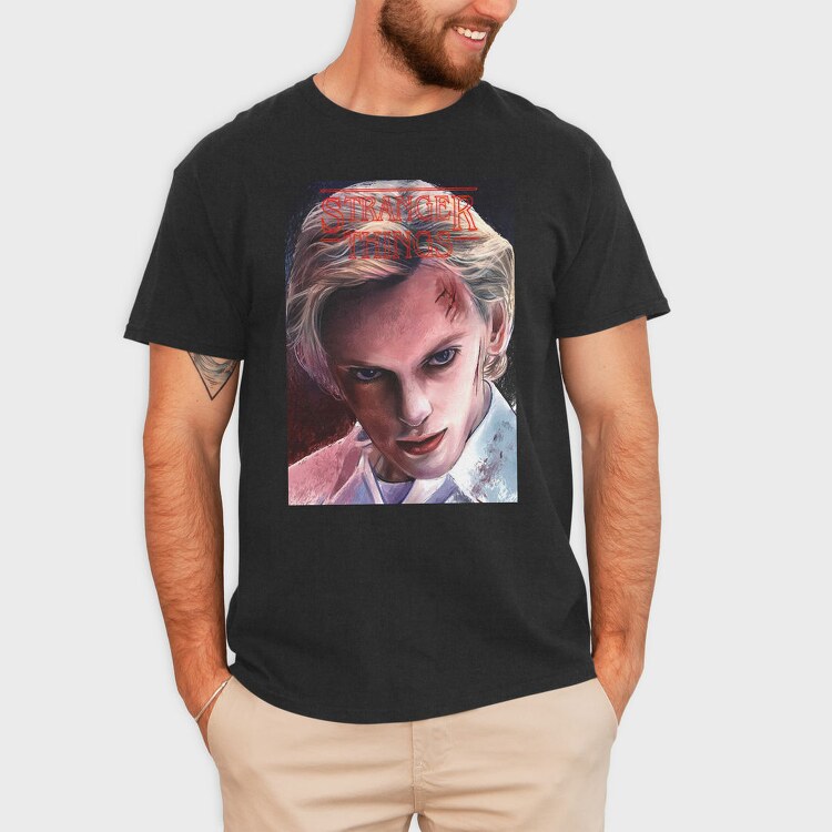 Stranger Things Face, Tricou Barbati (Unisex)
