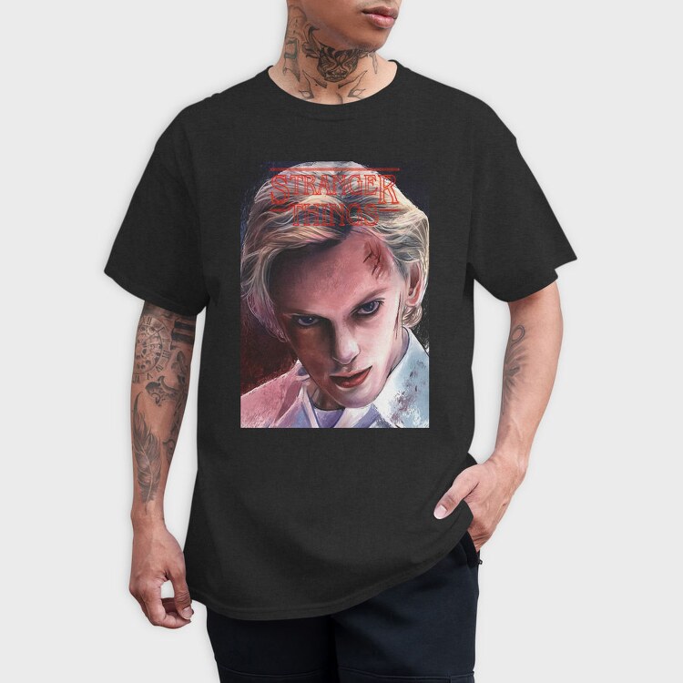 Stranger Things Face, Tricou Barbati (Unisex)