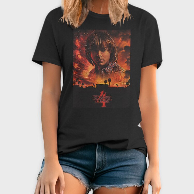 Stranger Things Fire, Tricou Barbati (Unisex)