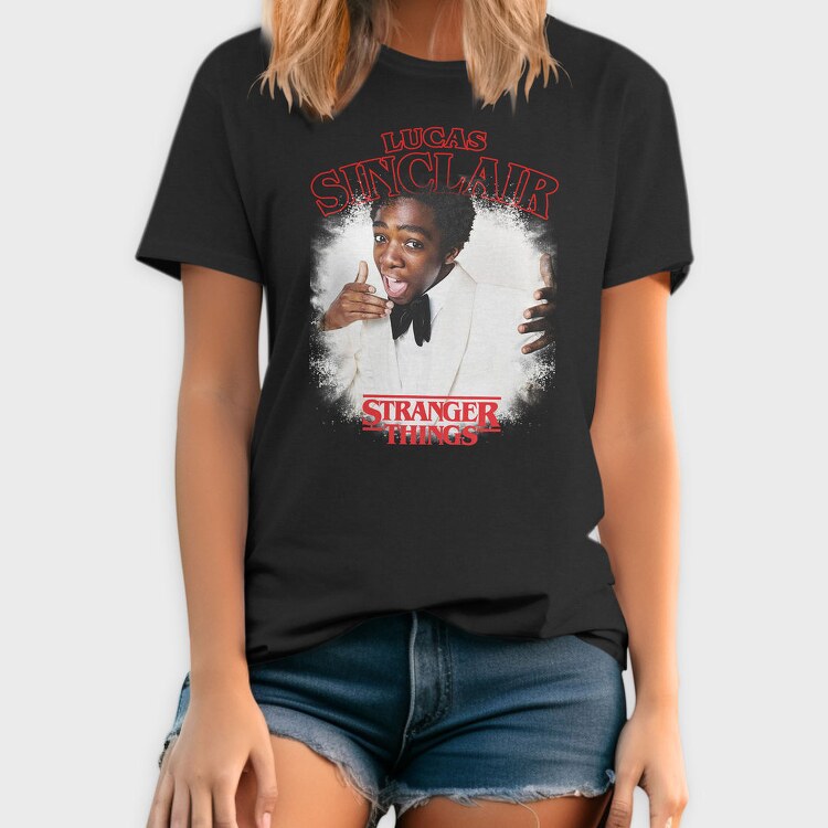 Stranger Things Lucas, Tricou Barbati (Unisex)