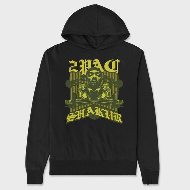 19110 2Pac Shakur, Hanorac Oversize Barbati (Unisex)