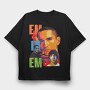 19127 Eminem Collage, Tricou Oversize Barbati (Unisex)