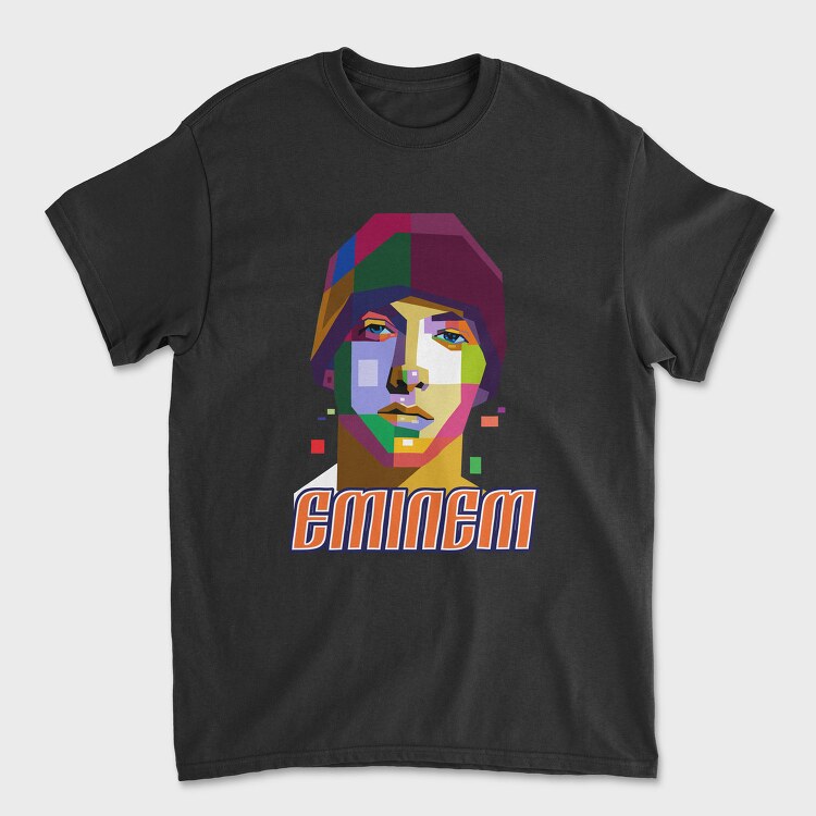 19128 Eminem Colorful, Tricou Barbati (Unisex)