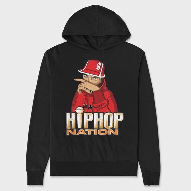 19135 Hip Hop Nation, Hanorac Oversize Barbati (Unisex)