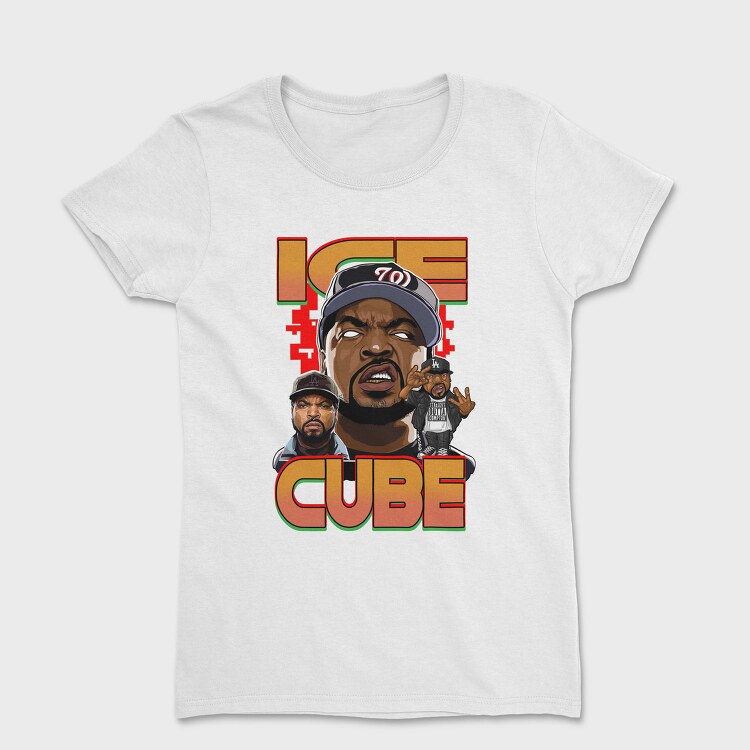 19137 Ice Cube Hip Hop, Tricou Femei
