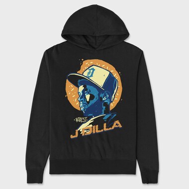 19139 J Dilla Hip Hop, Hanorac Oversize Barbati (Unisex)