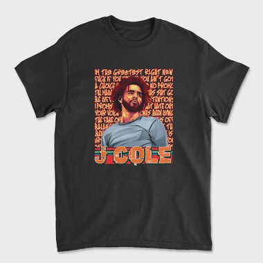 19143 Jcole Graffiti, Tricou Barbati (Unisex)
