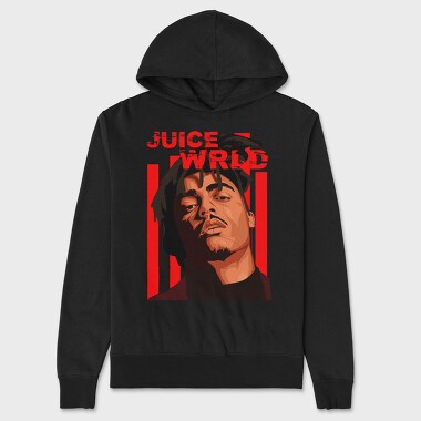 19145 Juice World Rapper, Hanorac Oversize Barbati (Unisex)