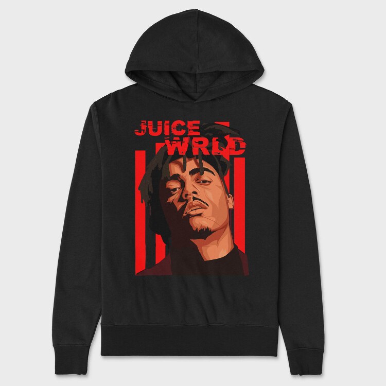 19145 Juice World Rapper, Hanorac Oversize Barbati (Unisex)