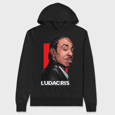 19147 Luda Rapper, Hanorac Oversize Barbati (Unisex)