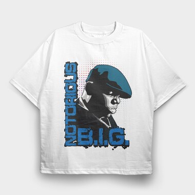 19151 Notorious Big Vintage, Tricou Oversize Barbati (Unisex)